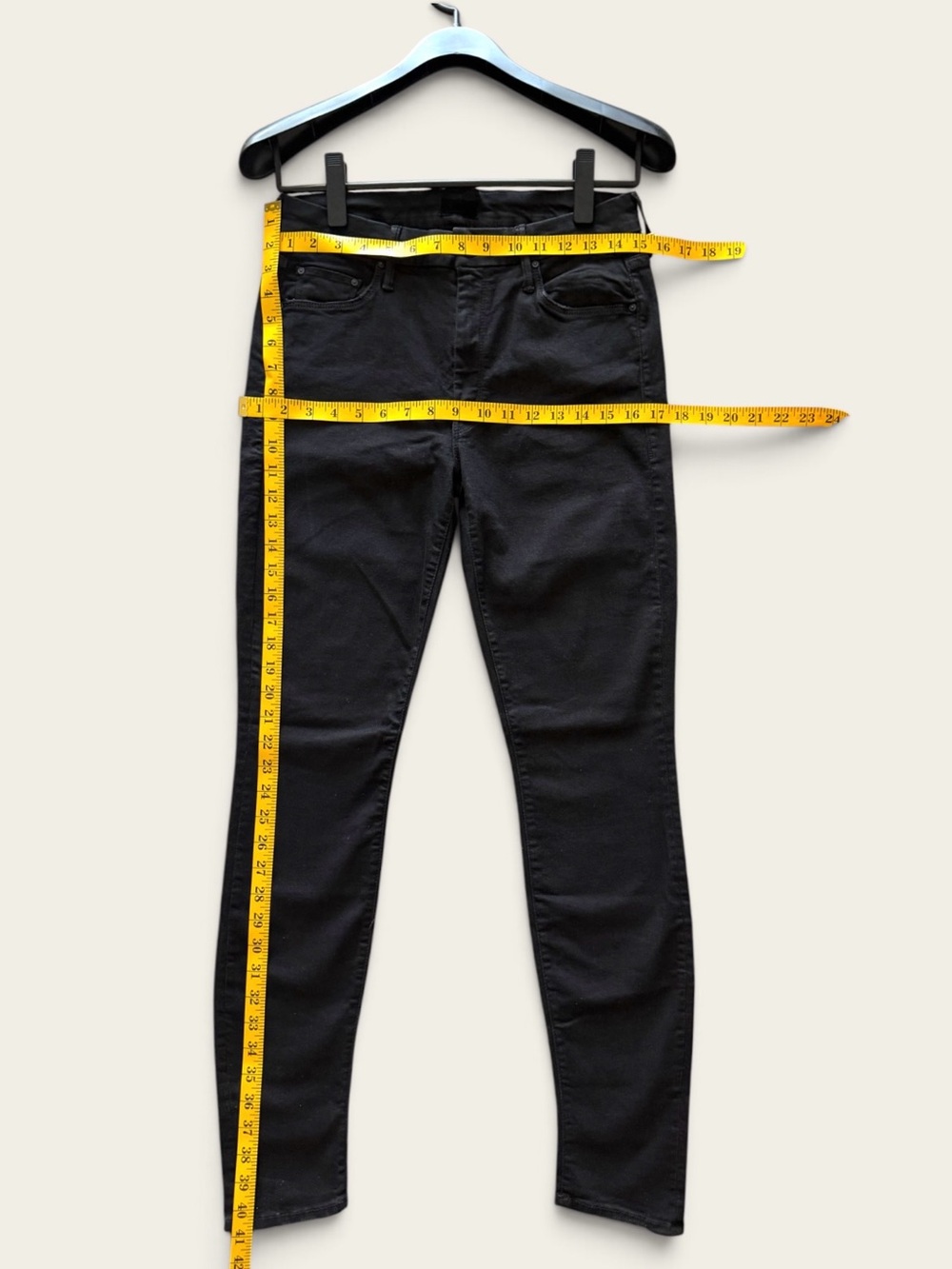 MOTHER Black Skinny Jeans - Sleek High-Rise - Picture 5 of 11